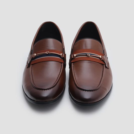 BROWN PLAIN VAMP SHOES