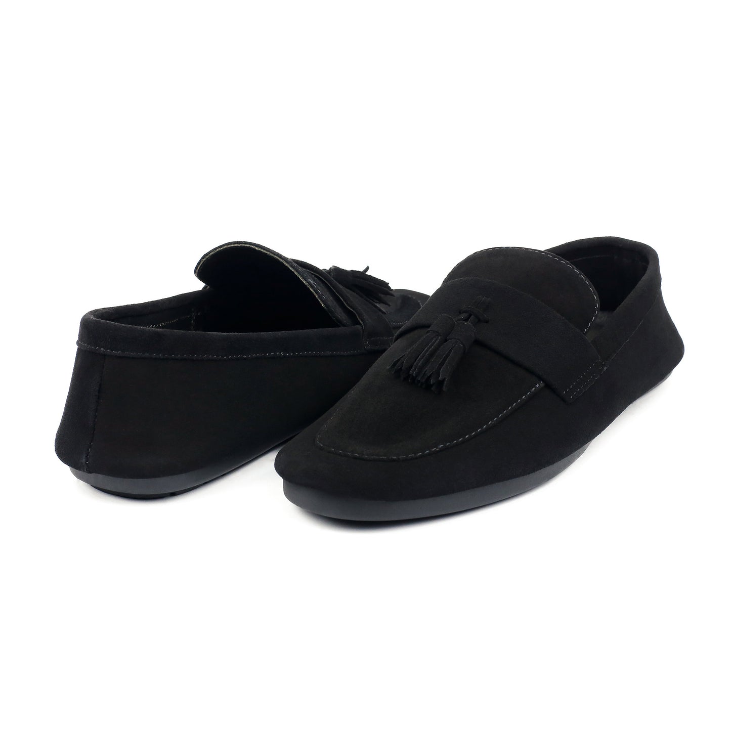 BLACK SUEDE TASSEL LOAFER