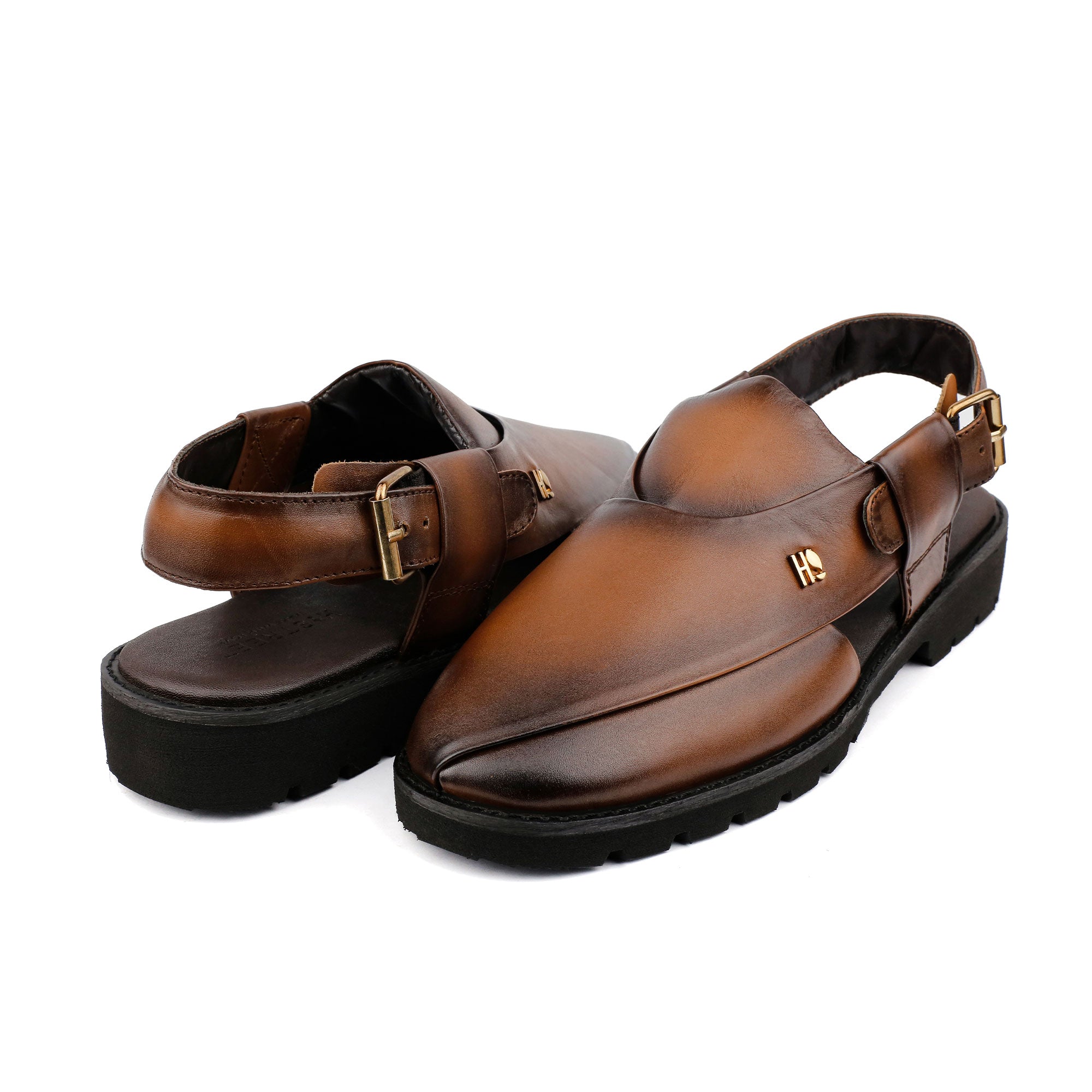 TWO TONE LEATHER EVA SANDAL