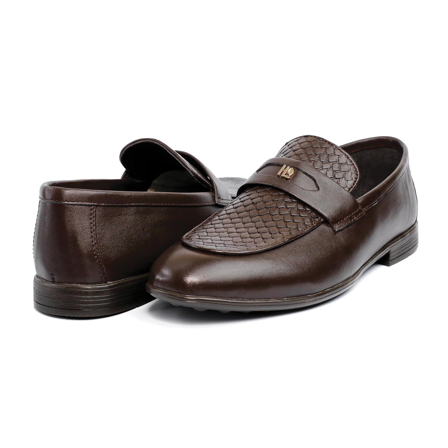 BROWN SPLIT LEATHER SHOES