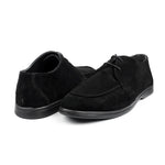 BLACK SUEDE LACE UP SHOES