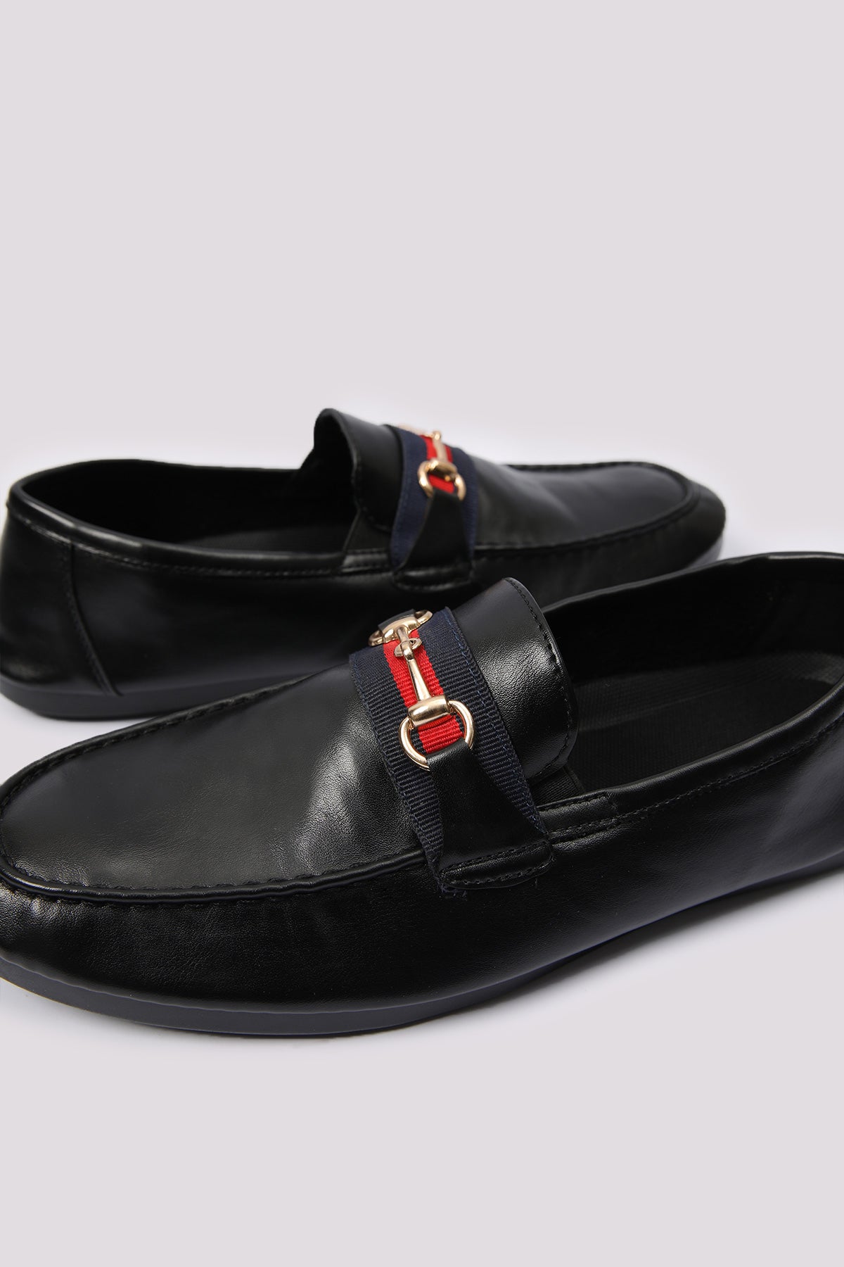 BLACK SOFT LEATHER MOCASSIN