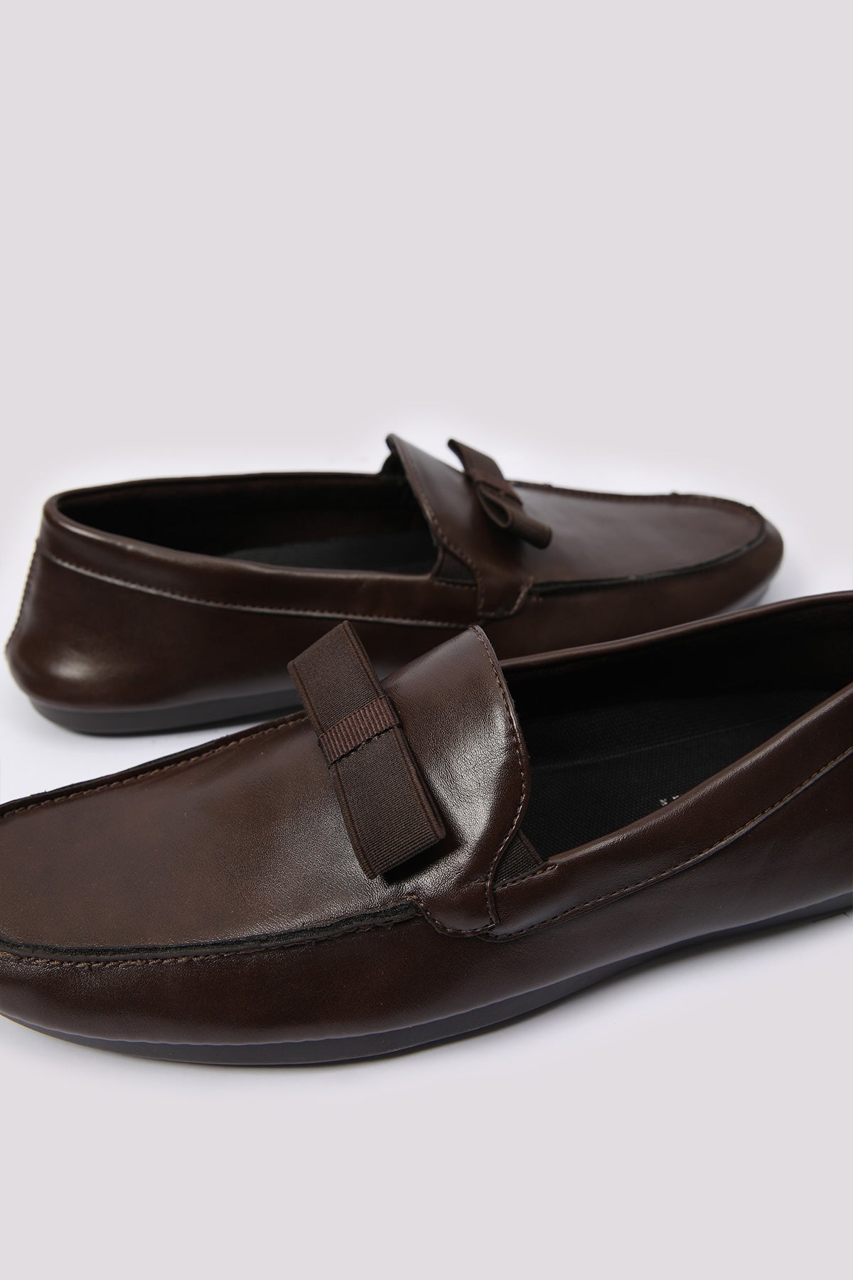 BROWN SOFT LEATHER MOCCASIN