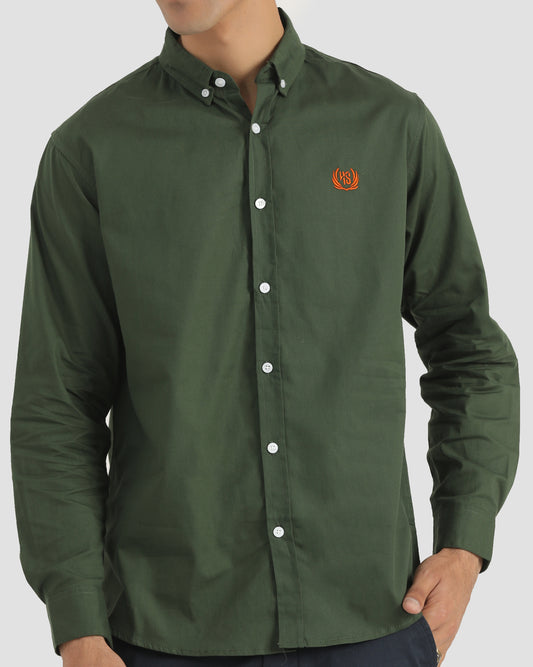 GREEN COTTON SHIRTS