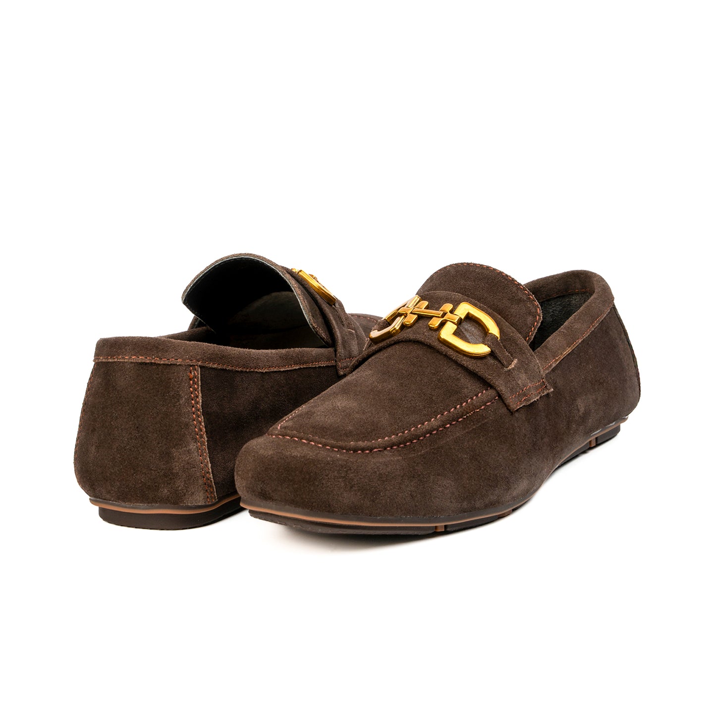 BROWN SUEDE LEATHER MOCCASIN