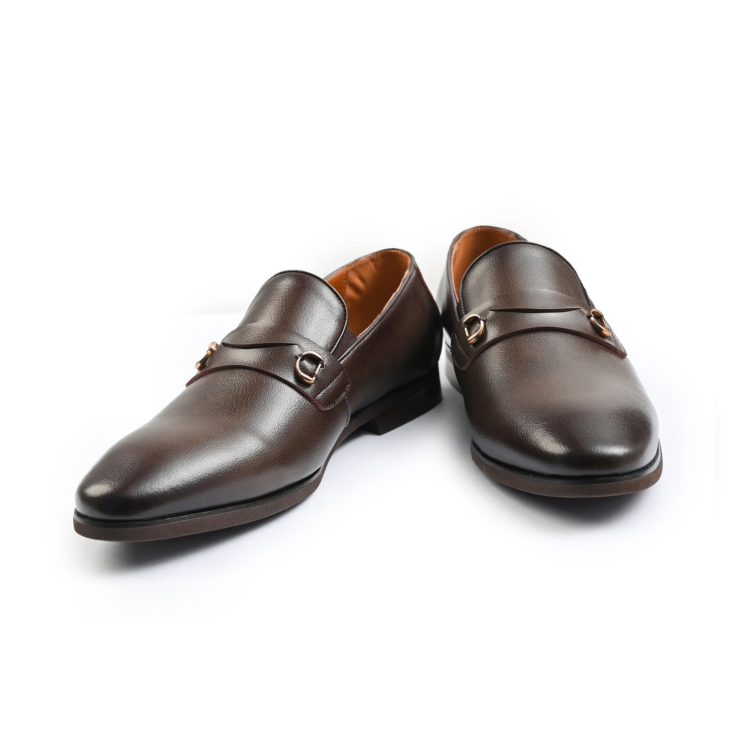 BROWN MILT TEXTURED SHOES