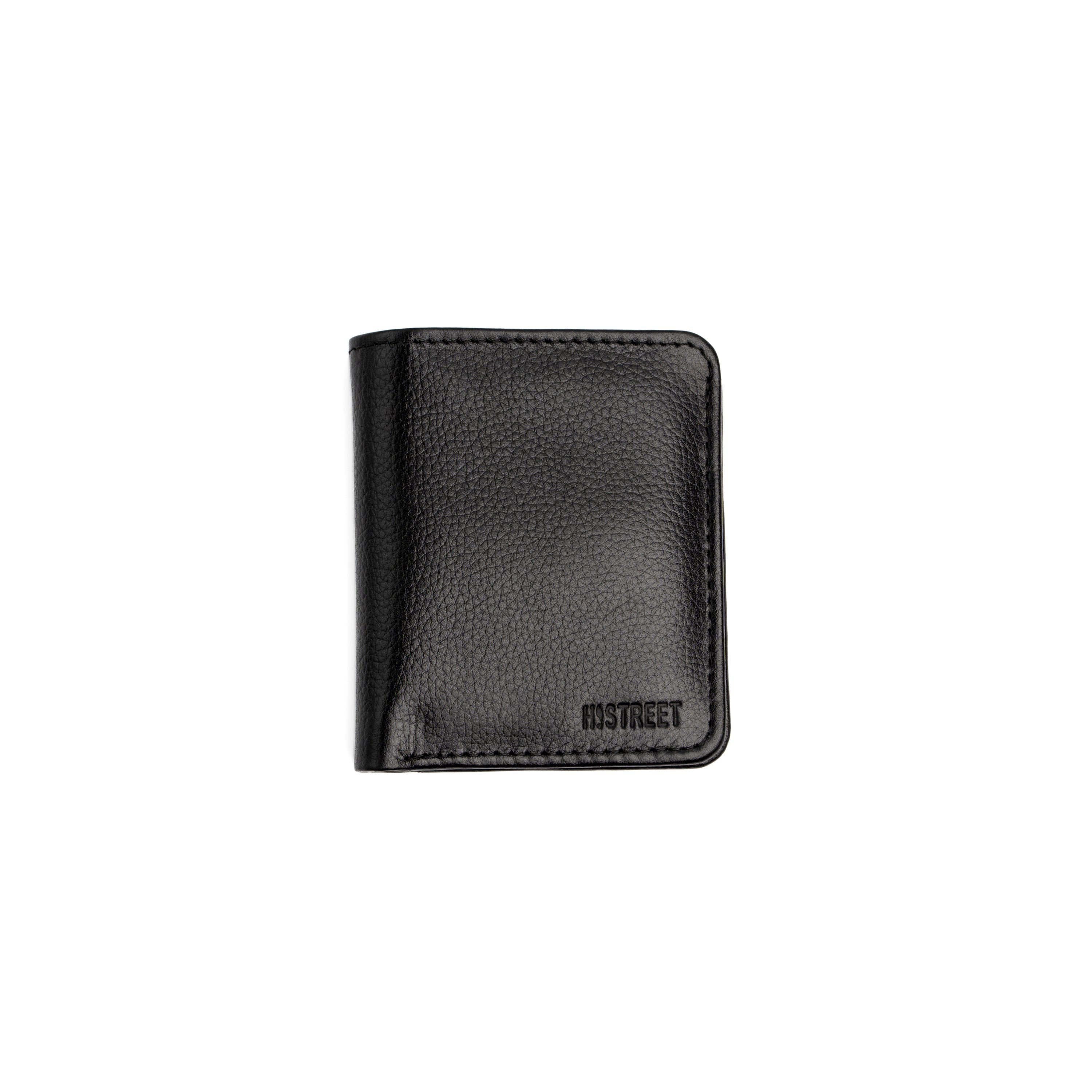 MILLED LEATHER BOOK STYLE WALLET