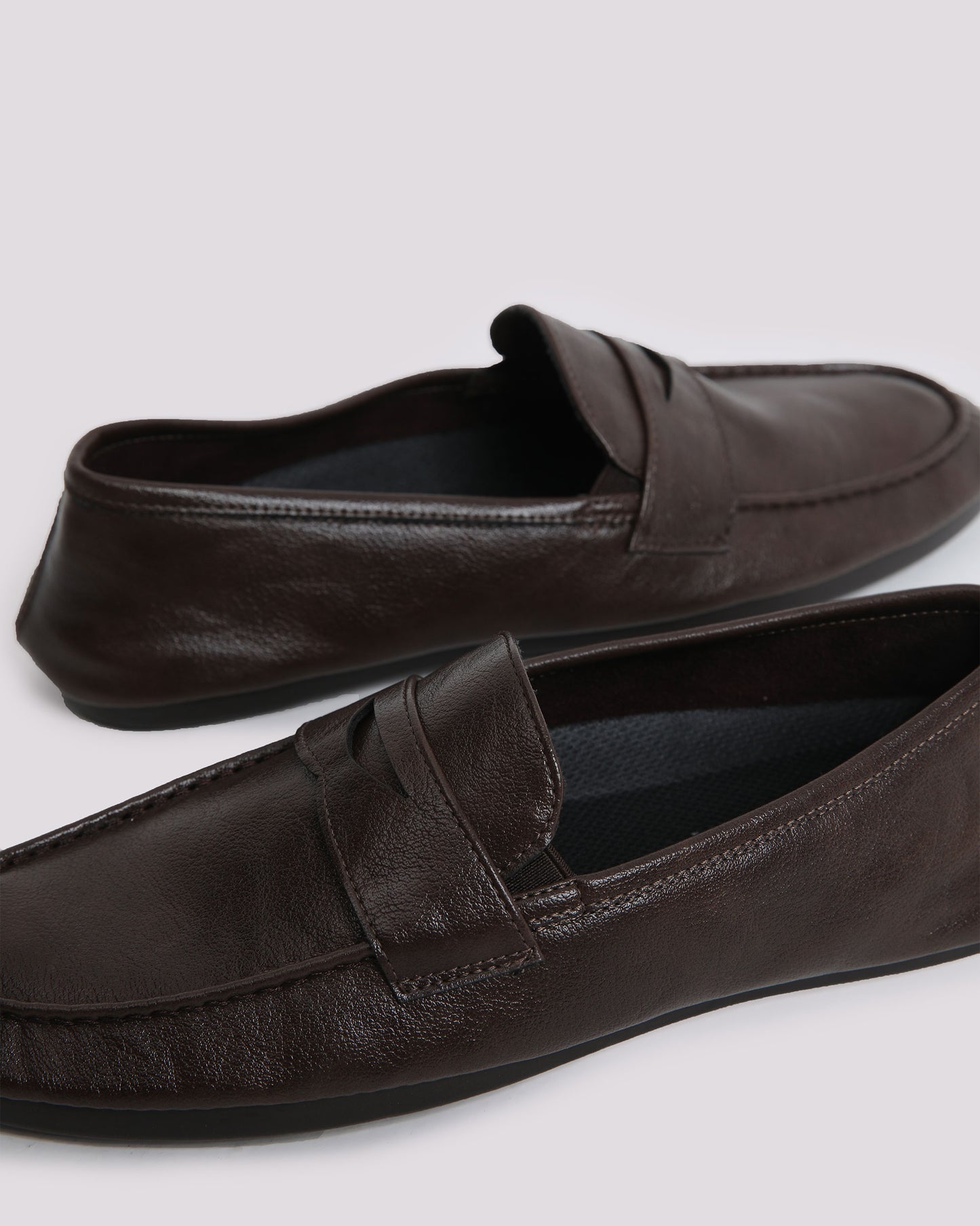 BROWN SOFT LEATHER LOAFER