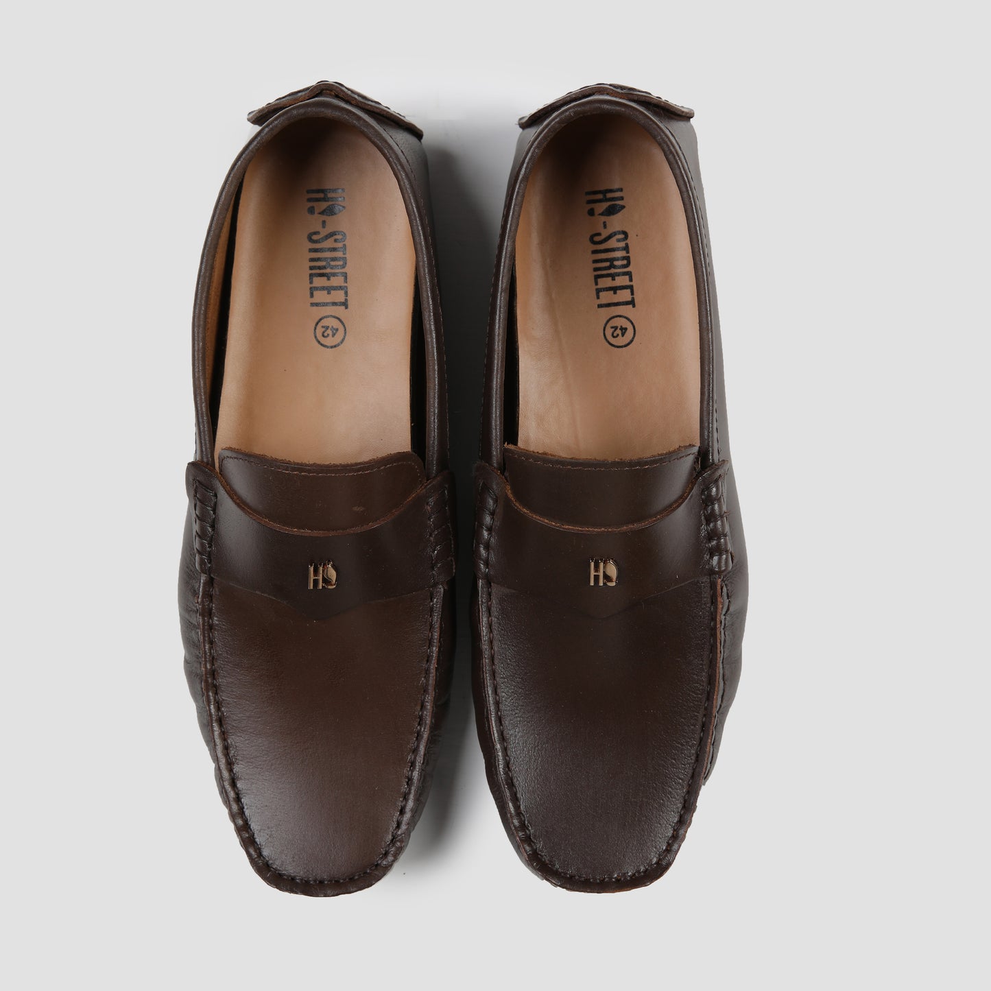 BROWN LEATHER SNAFLE LOAFER