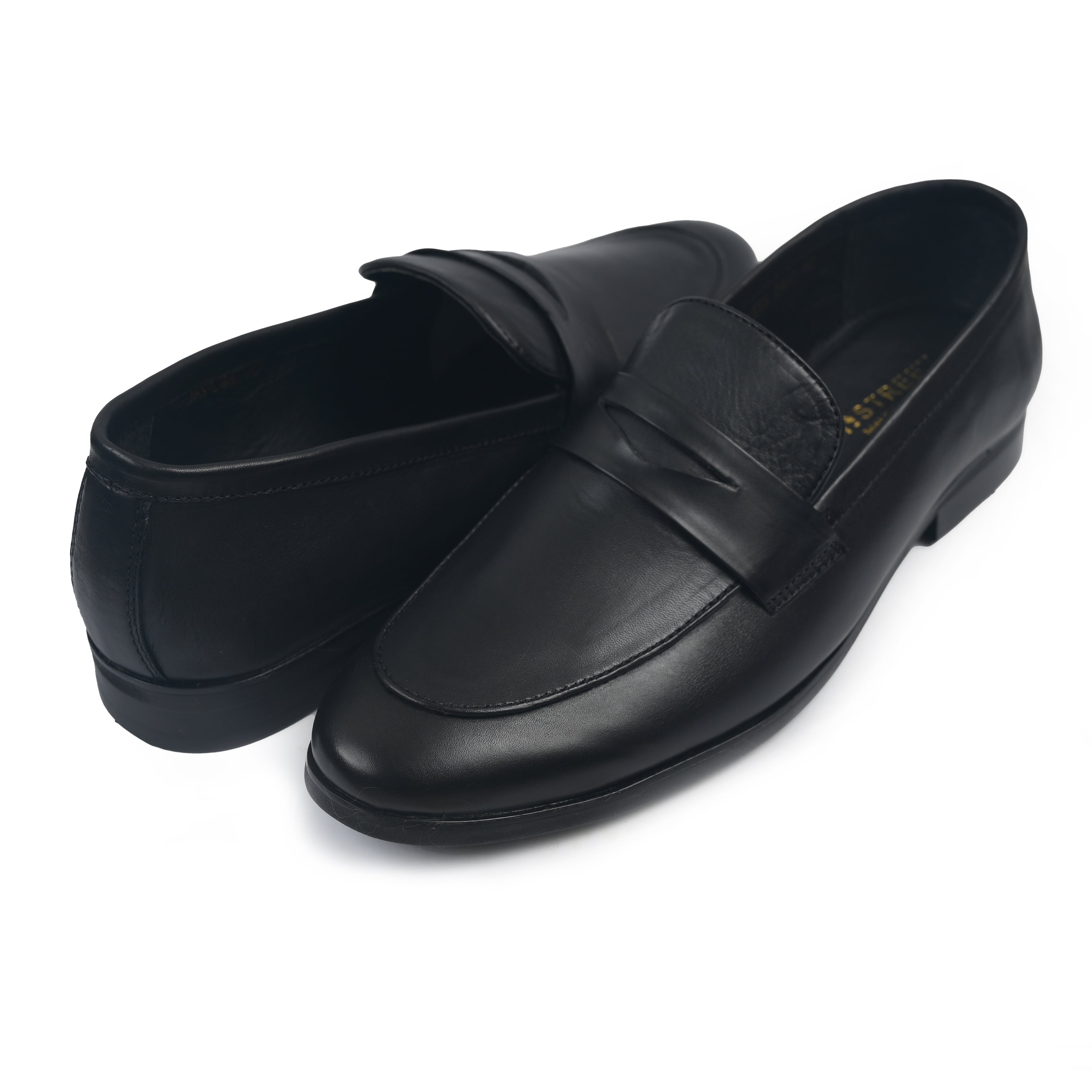 BLACK SOFT LEATHER LOAFER