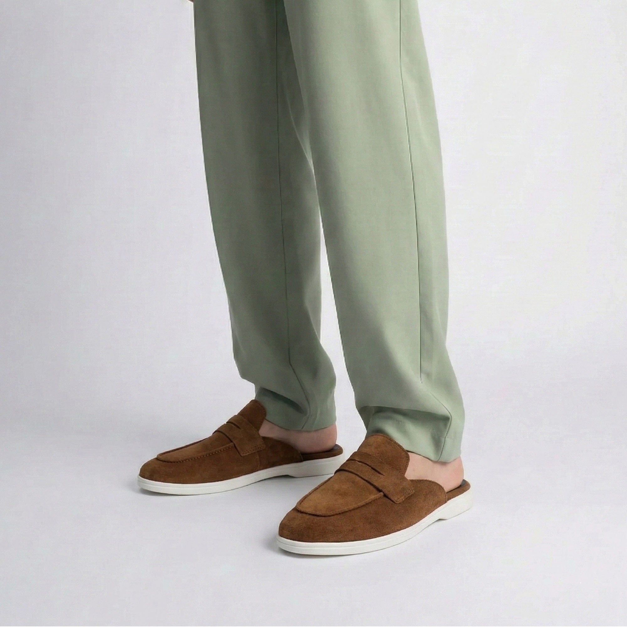 SUEDE LEATHER SUMMER MULE