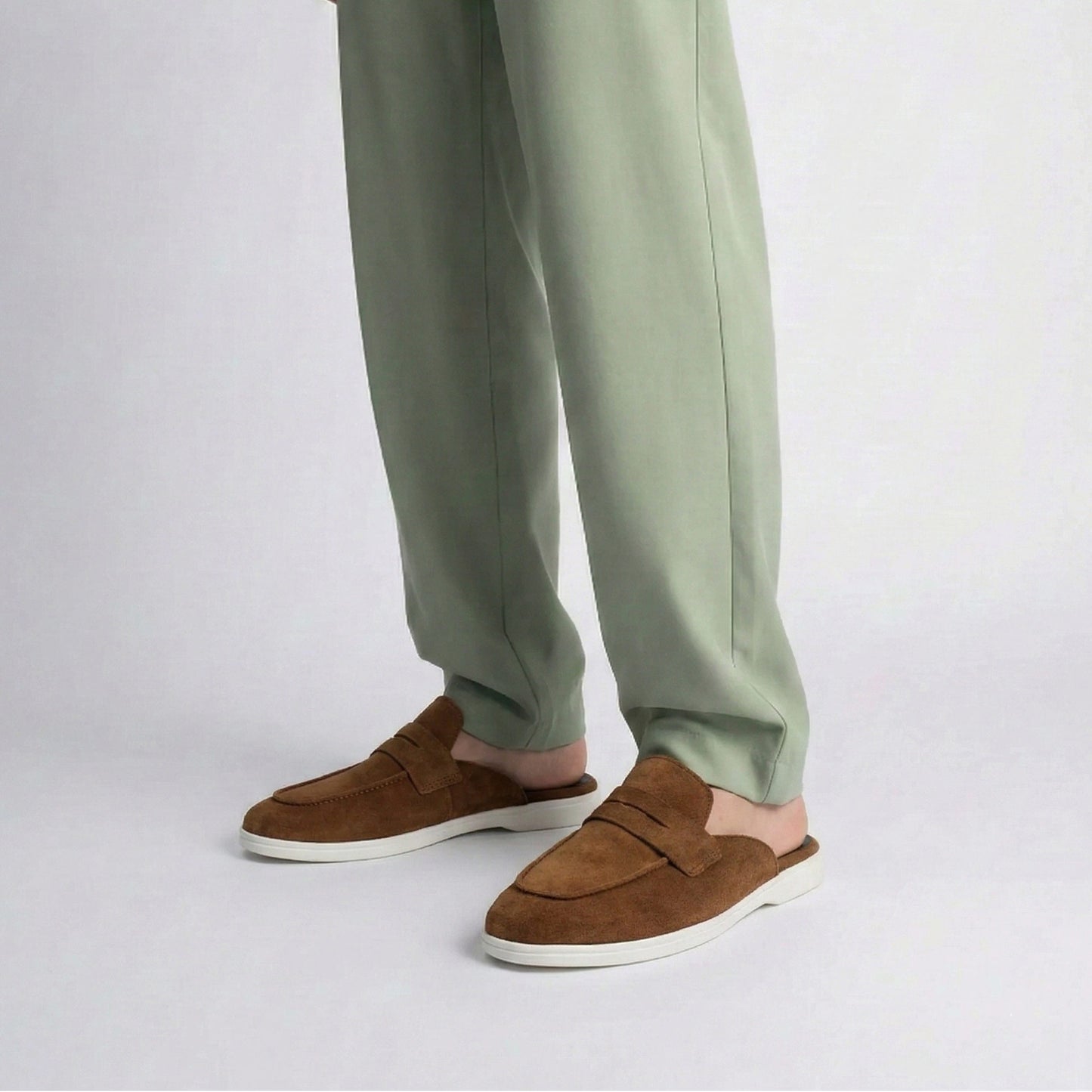 SUEDE LEATHER SUMMER MULE