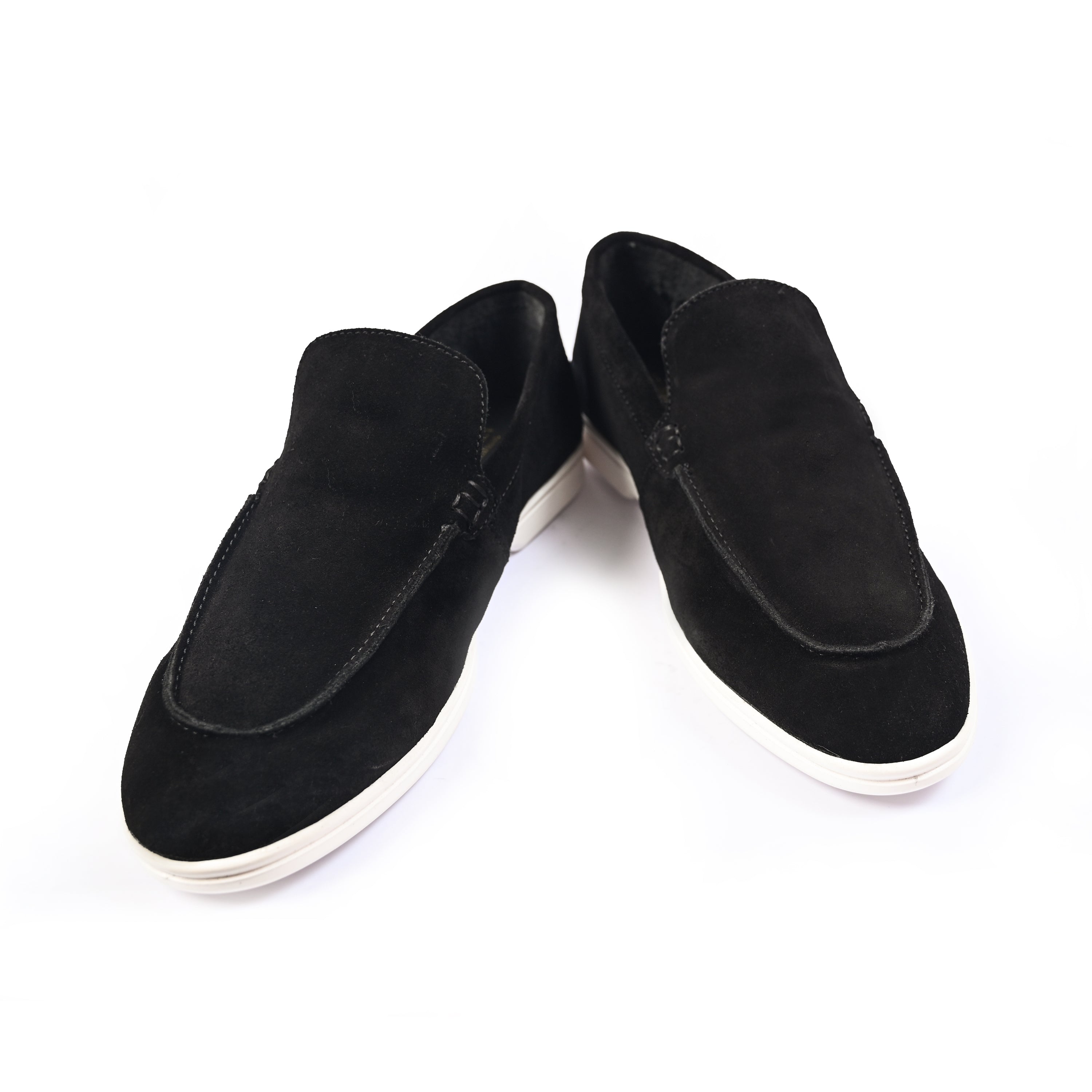 BLACK SUEDE OLD MONEY SHOES