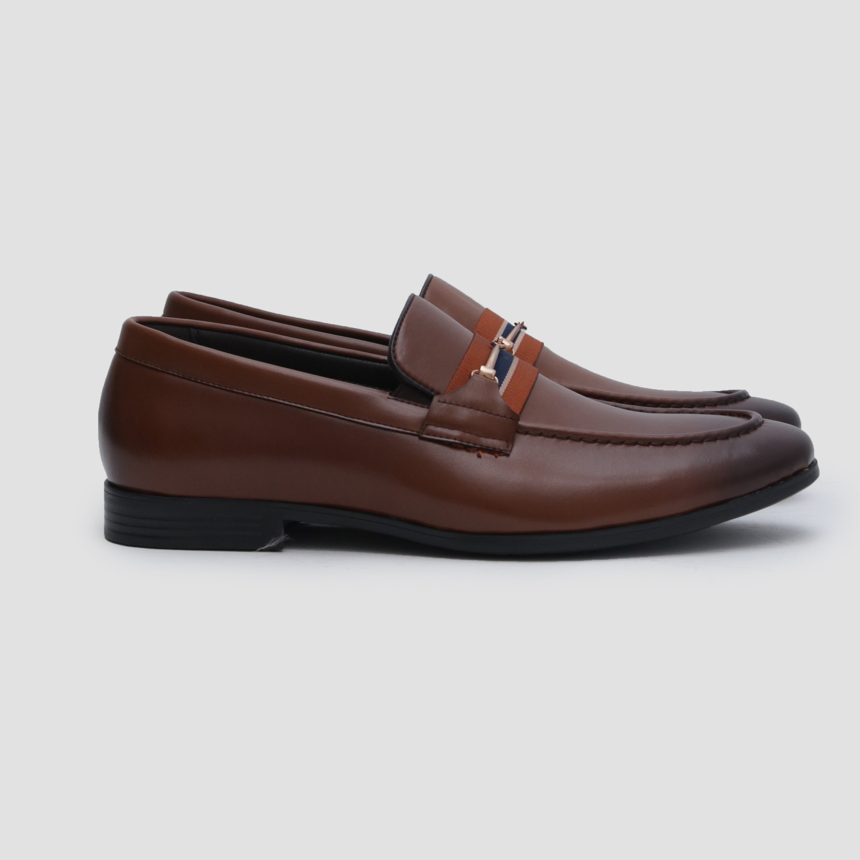 BROWN PLAIN VAMP SHOES