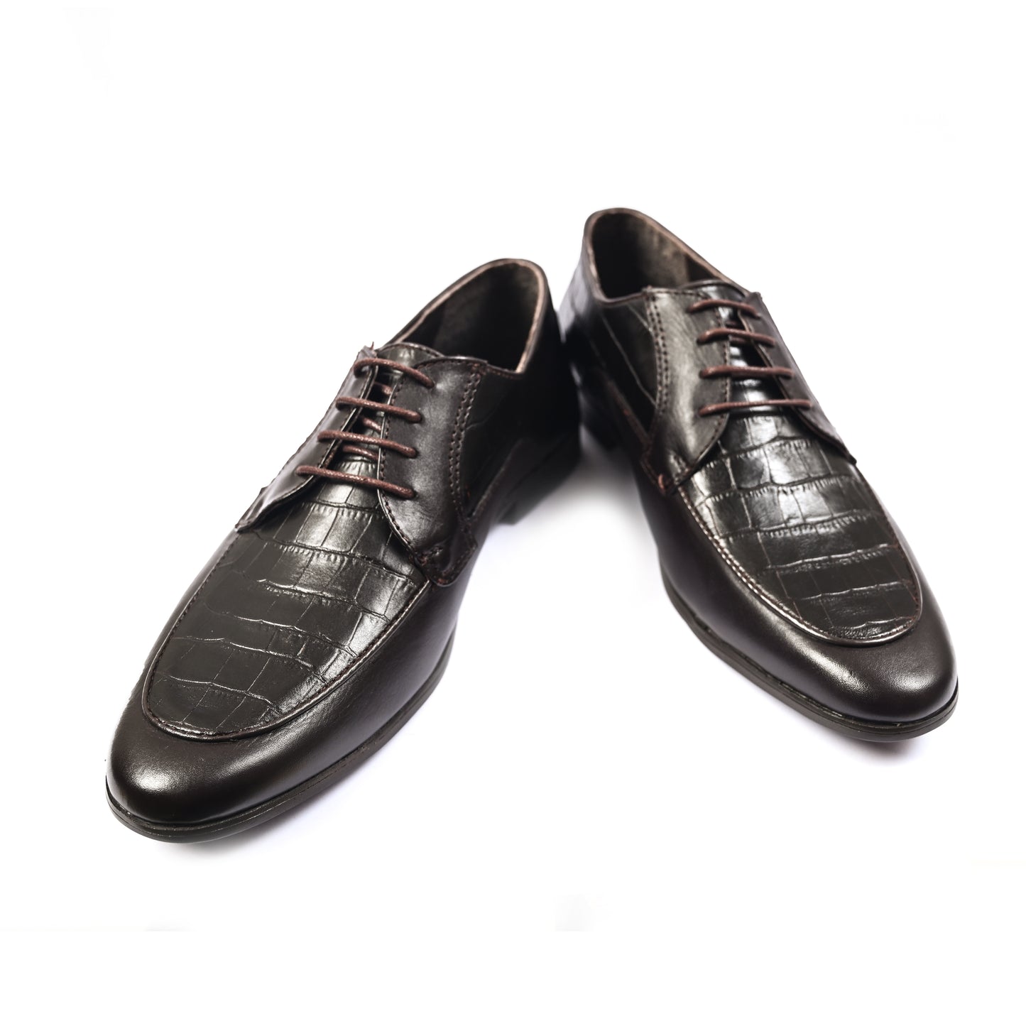 SPLIT LEATHER LACE UP SHOES