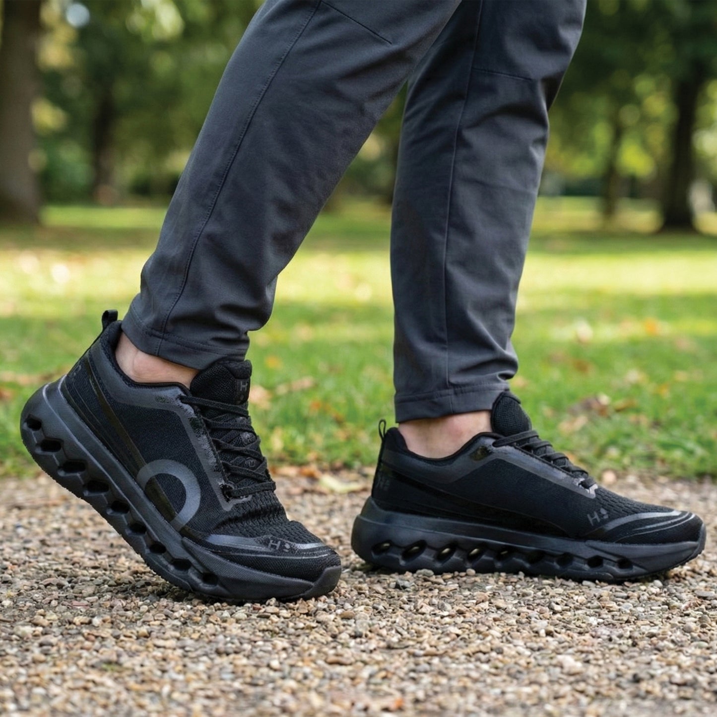 BLACK ULTRA CUSHIONING SHOES