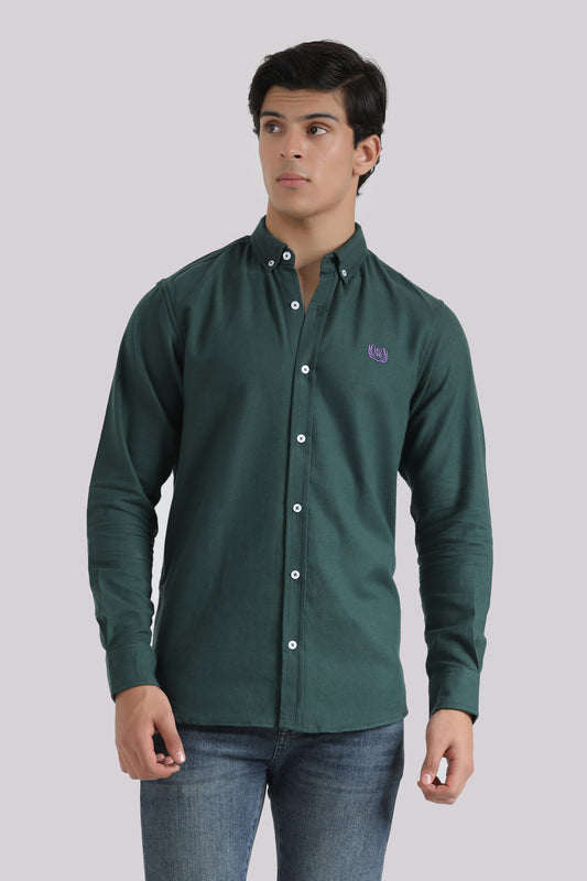 BUTTON DOWN LOGO SHIRT