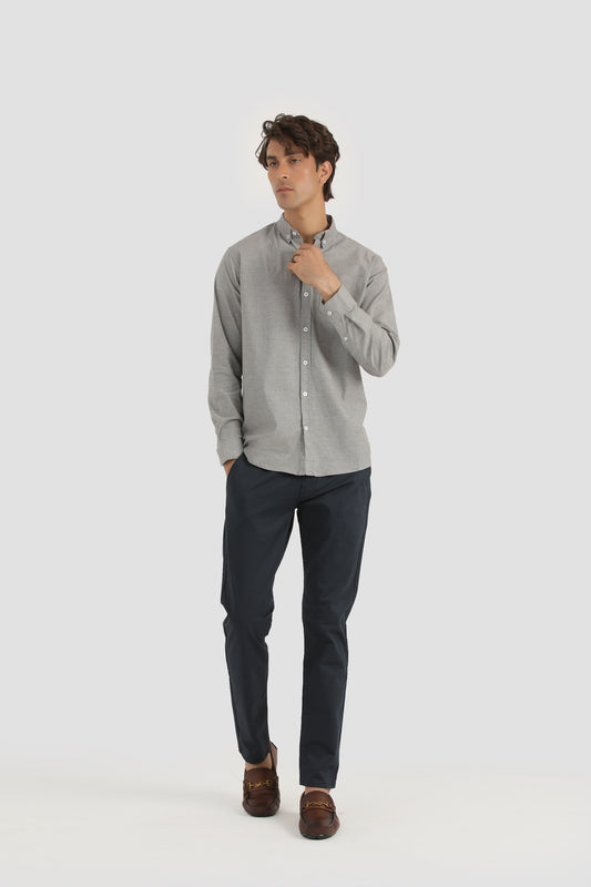 CHAMBREY COTTON GREY SHIRT