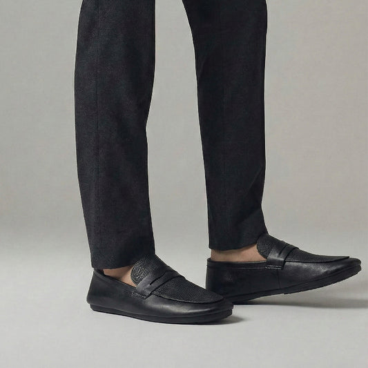 SPLIT SOFT LEATHER LOAFERS