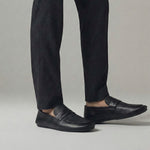SPLIT SOFT LEATHER LOAFERS