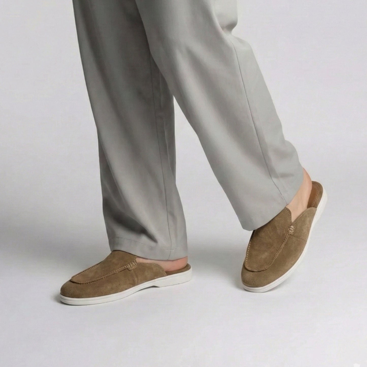 SUEDE LEATHER COMFY MULE