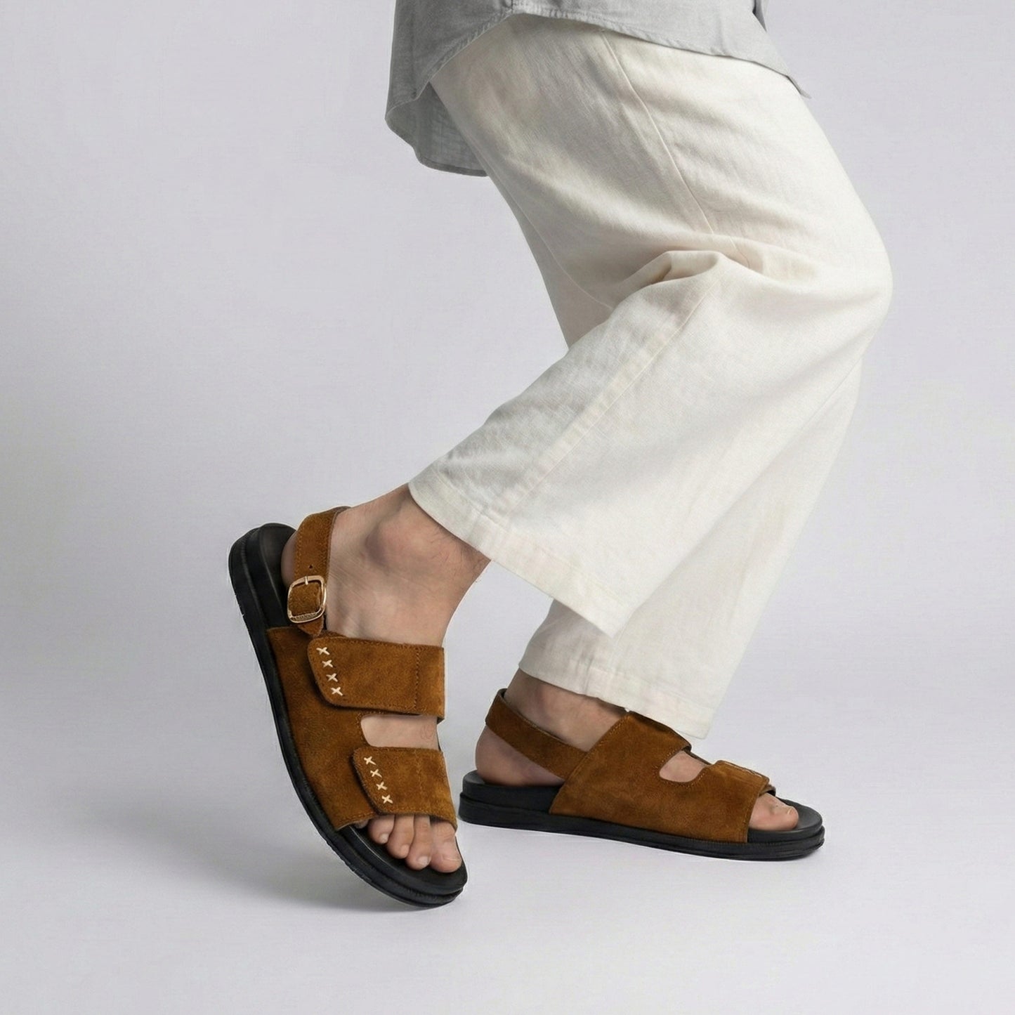 SUEDE LEATHER EVA SANDAL