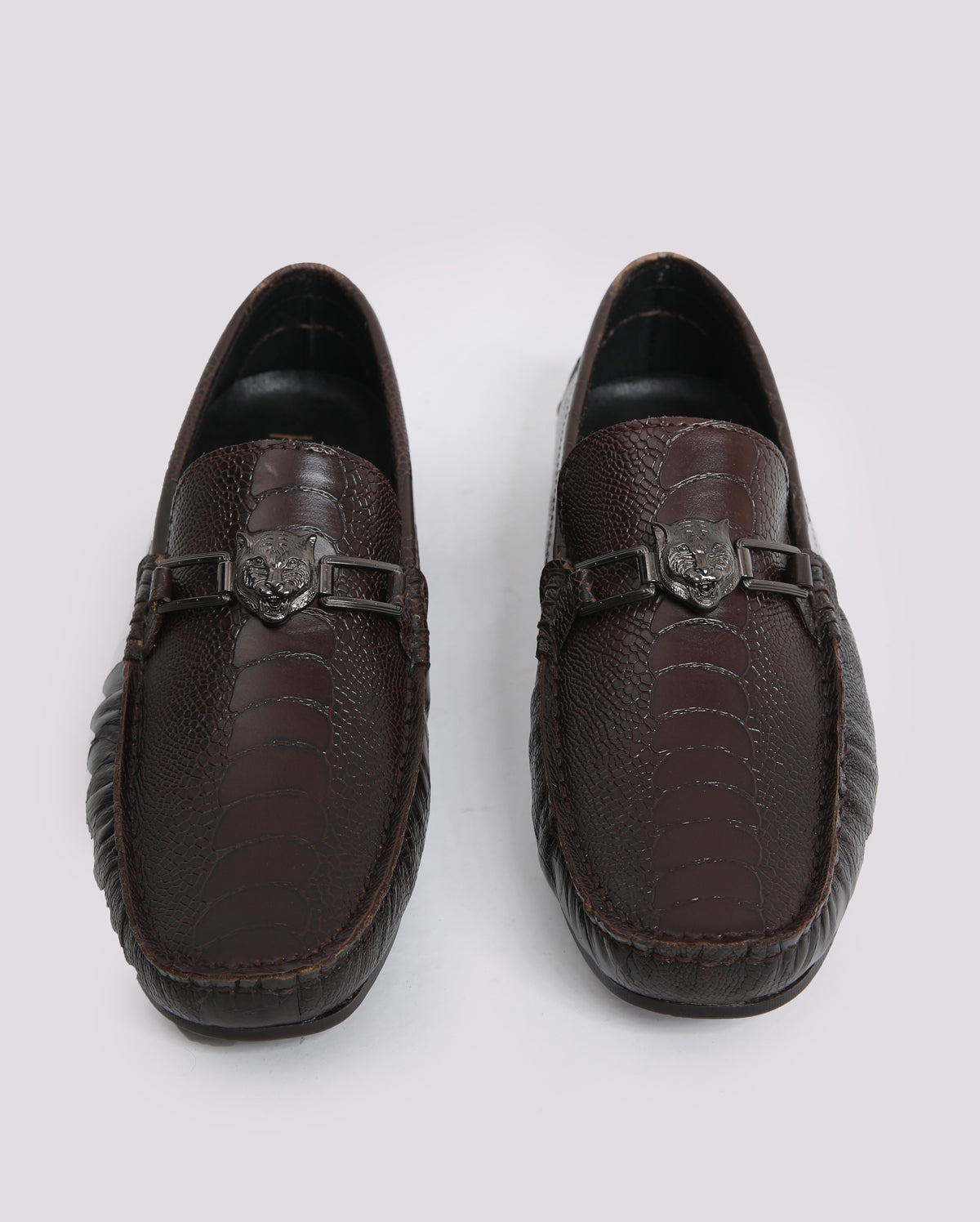 TEXTURED LOAFER WITH BUCKLE