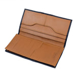 BLACK LEATHER LONG WALLET
