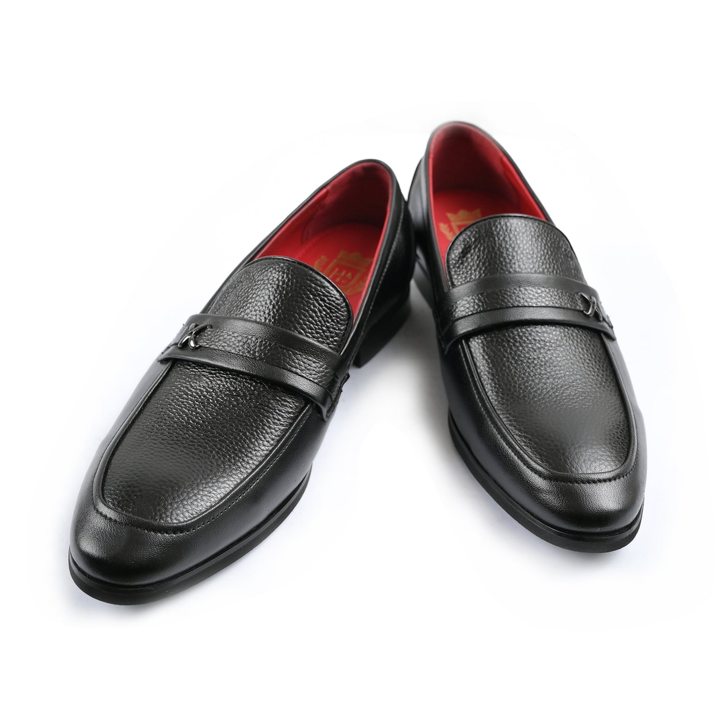 BLACK MILT TEXTURED SHOES