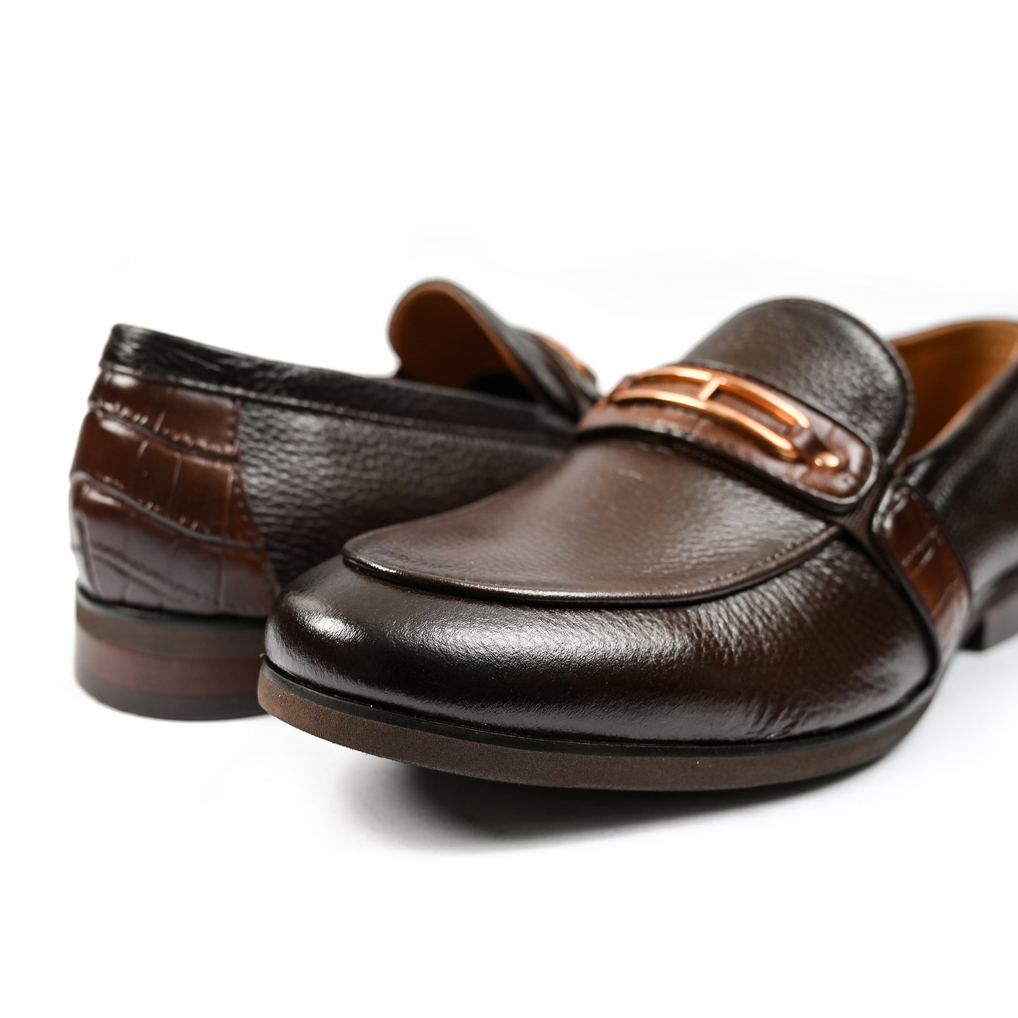 BROWN MILT LEATHER SHOES