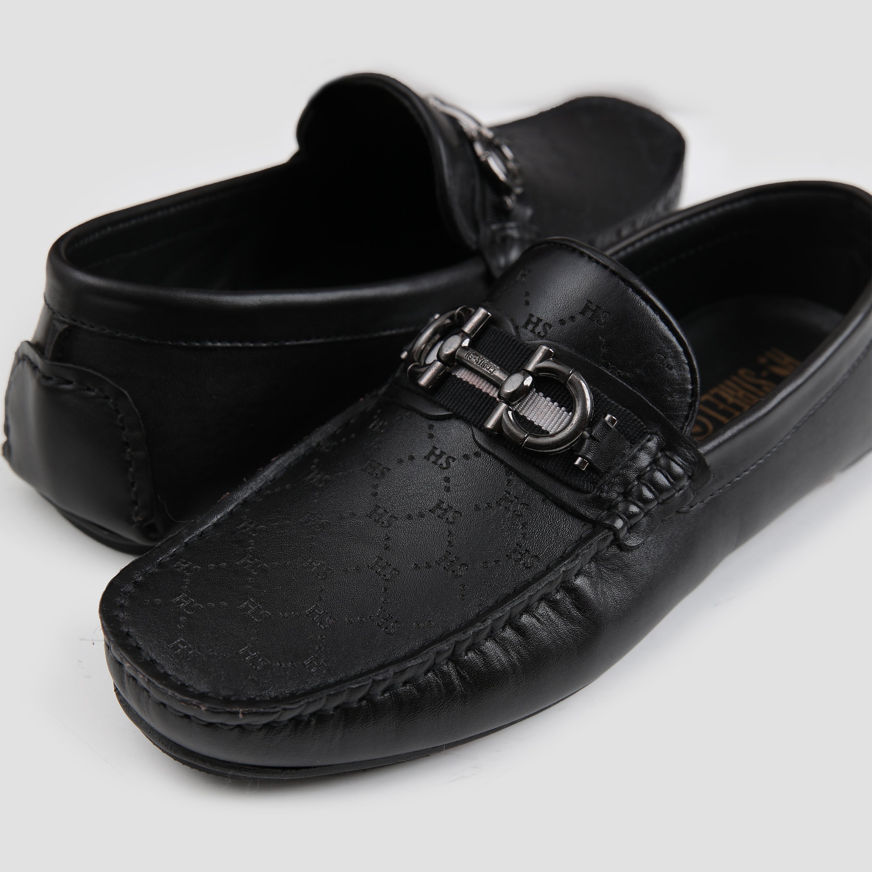 LASER PRINT LEATHER LOAFERS