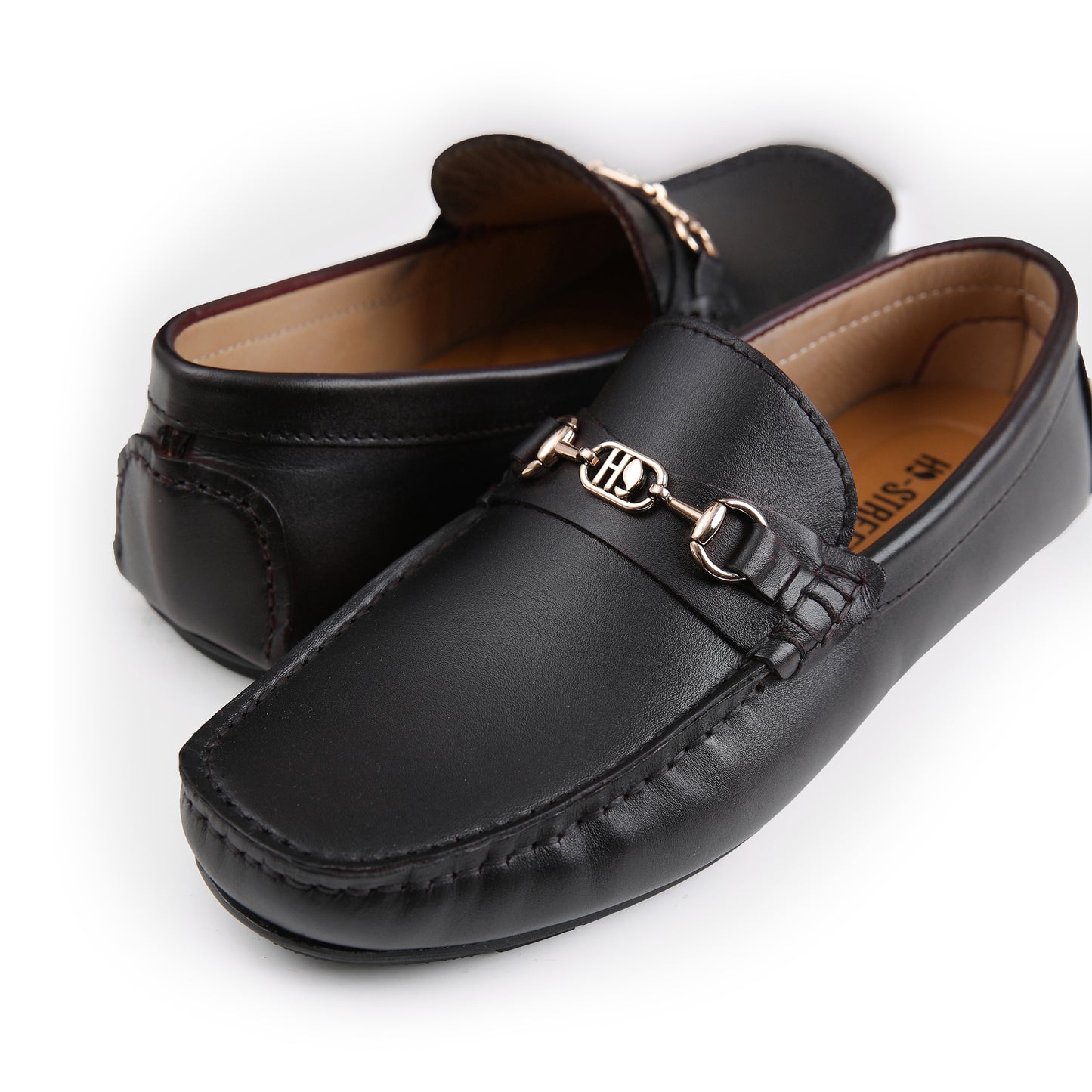 TWO TONE LEATHER LOAFERS