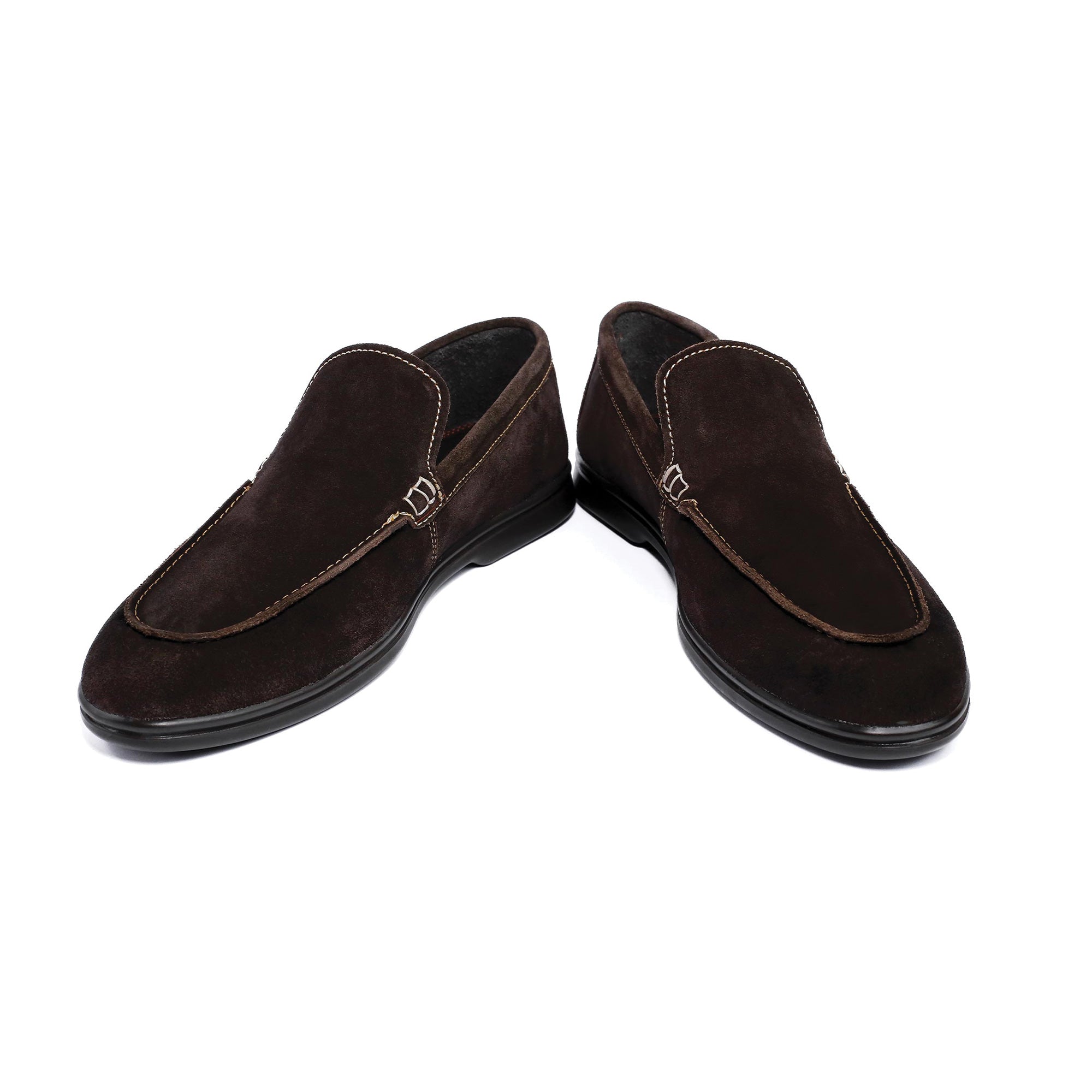 BROWN SUEDE OLD MONEY LOAFERS