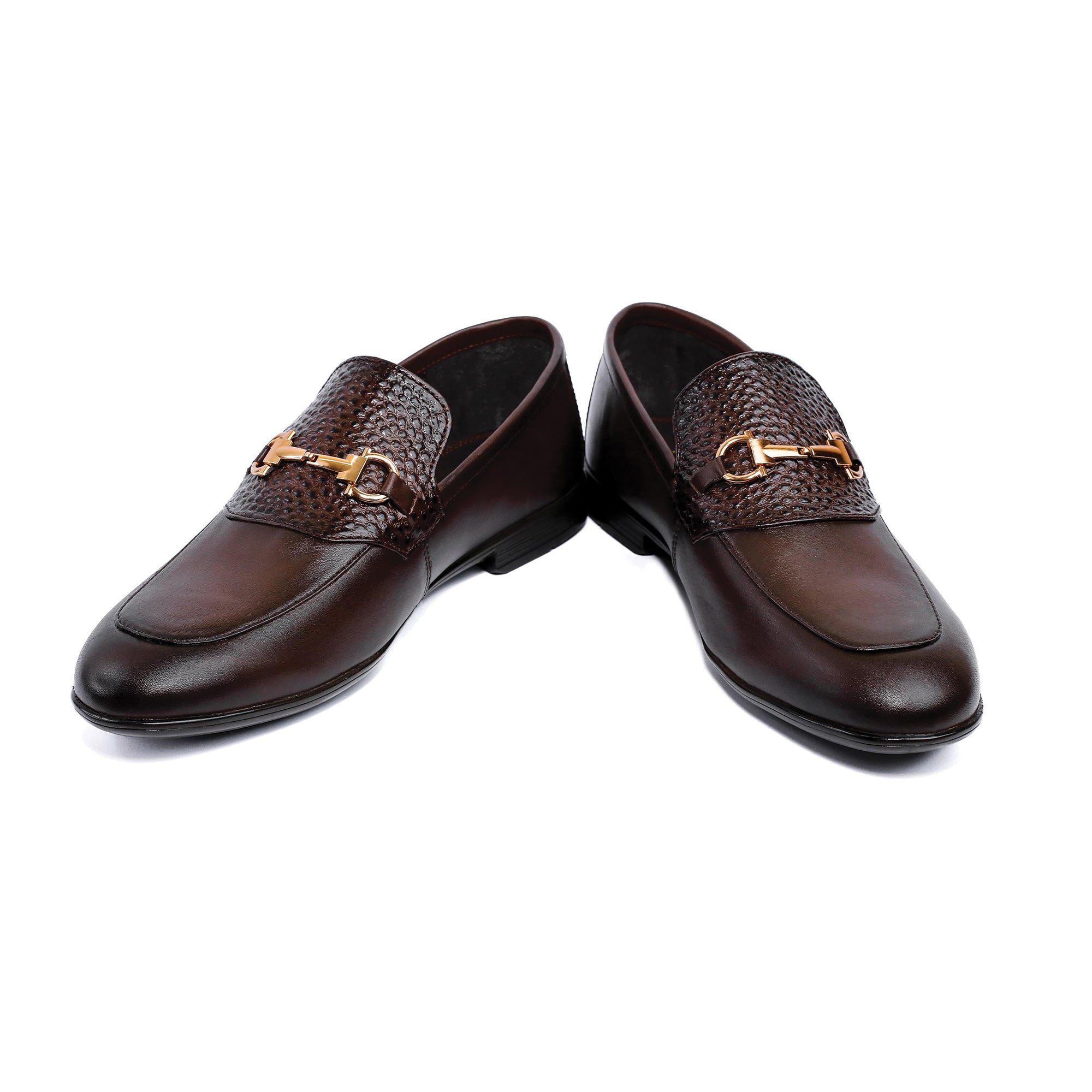 BROWN SPLIT LEATHER SHOES
