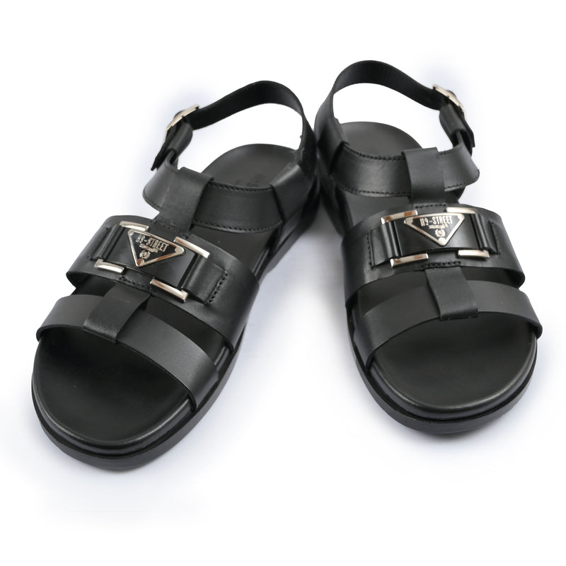 double buckle sandals