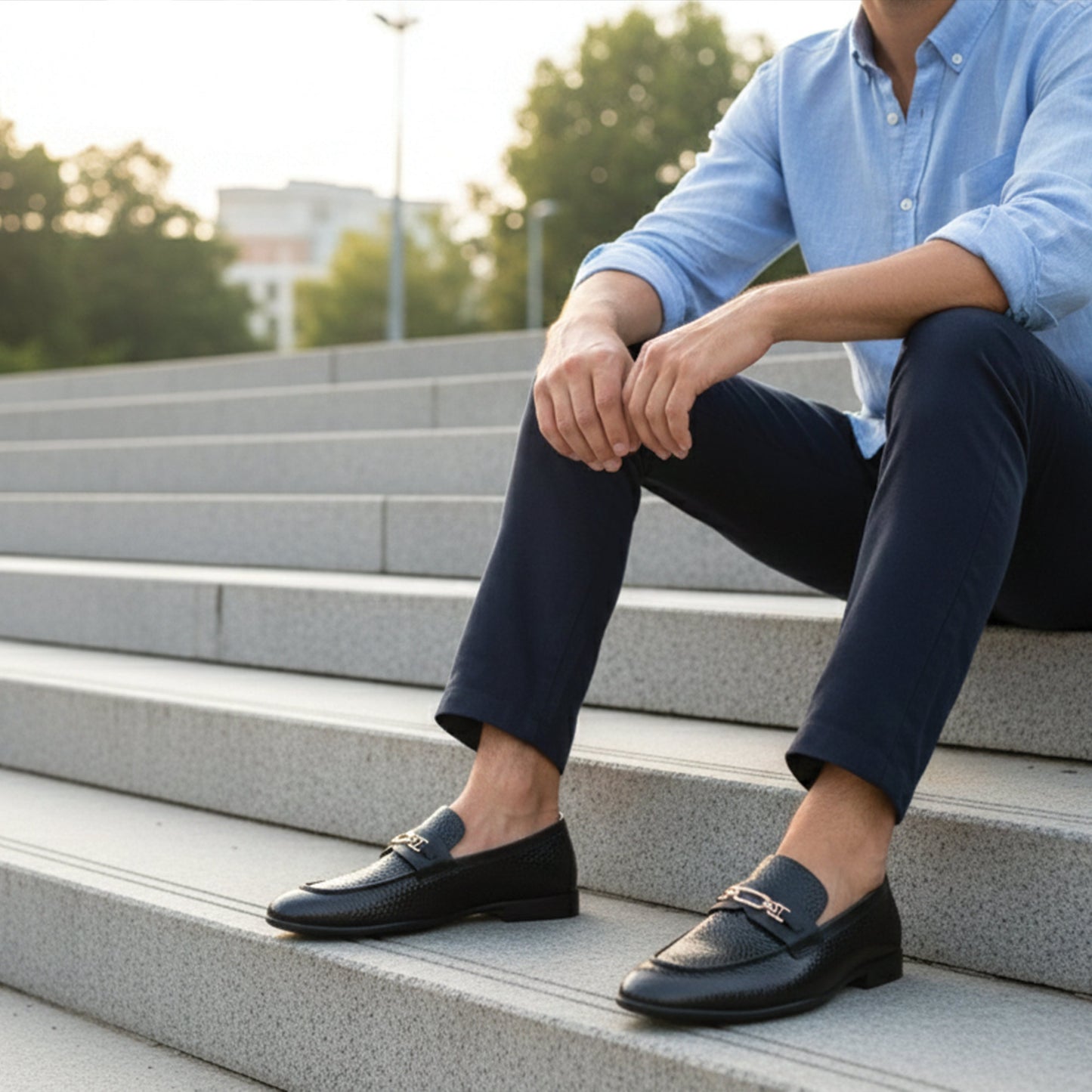 BLACK PATENT LEATHER SHOES