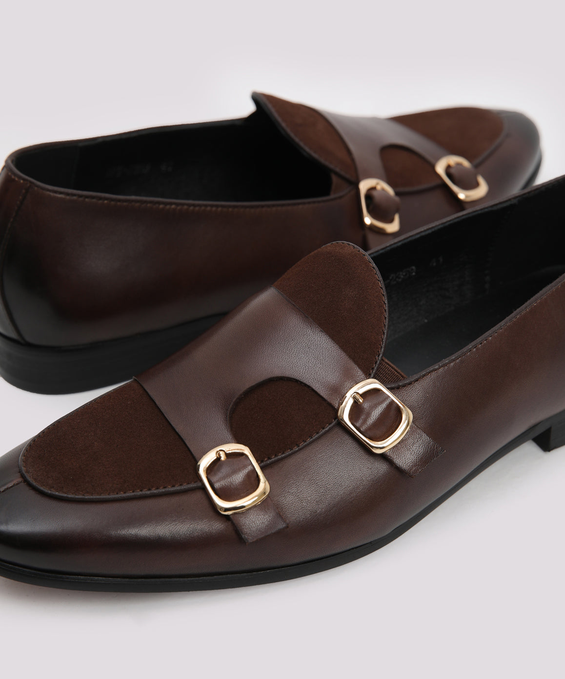 DOUBLE MONK LEATHER SHOES