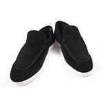 BLACK SUED OLD MONEY SHOES