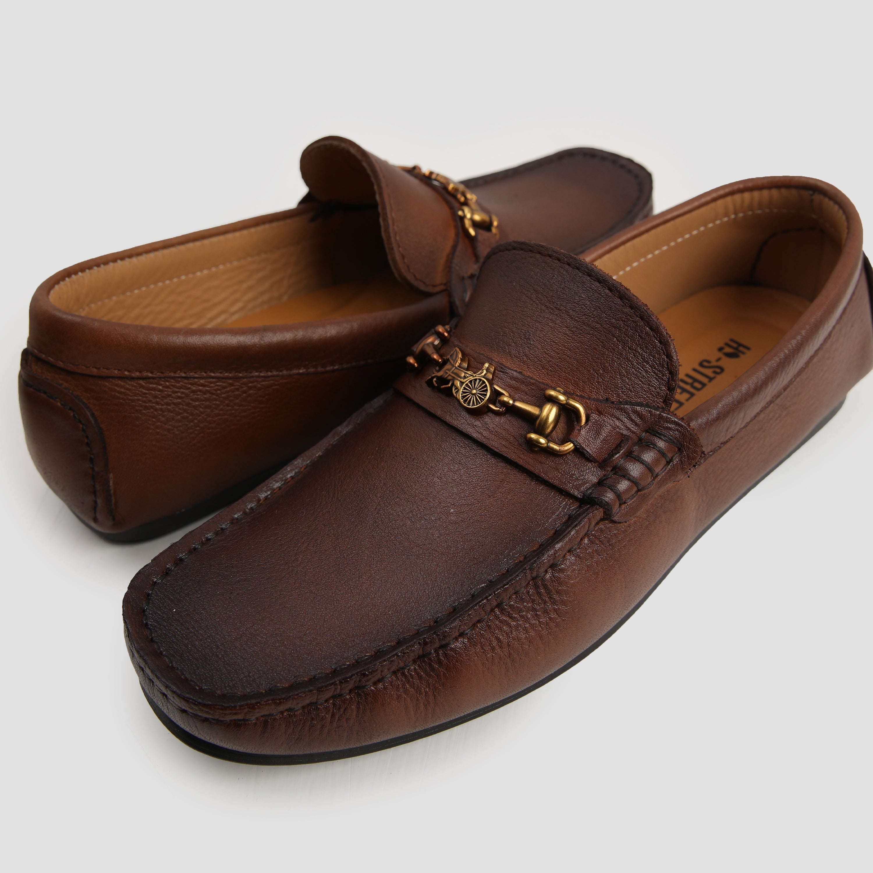 BROWN SOFT LEATHER MOCCASIN