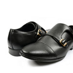 DOUBLE MONK LEARTHER SHOES