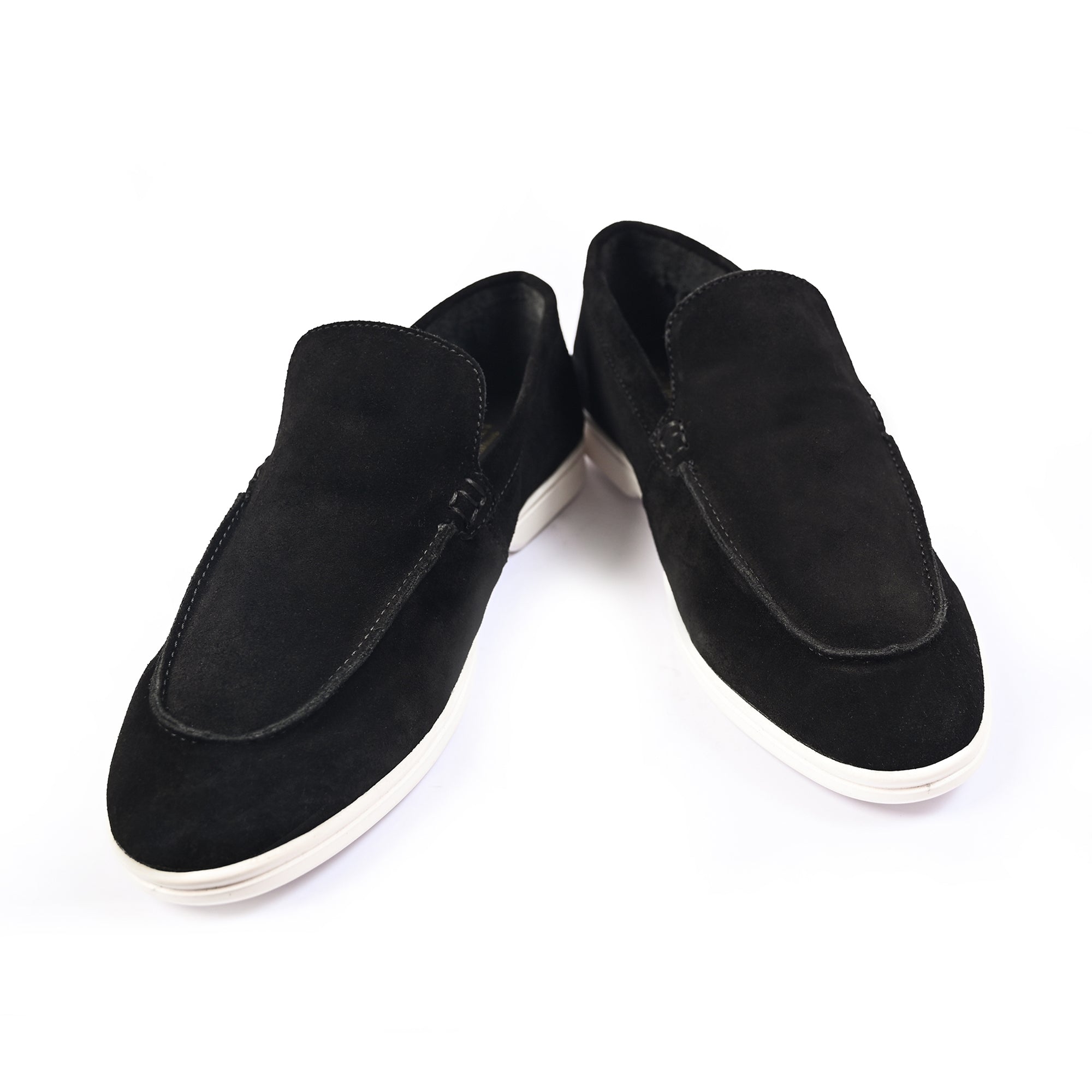 BLACK SUEDE OLD MONEY SHOES