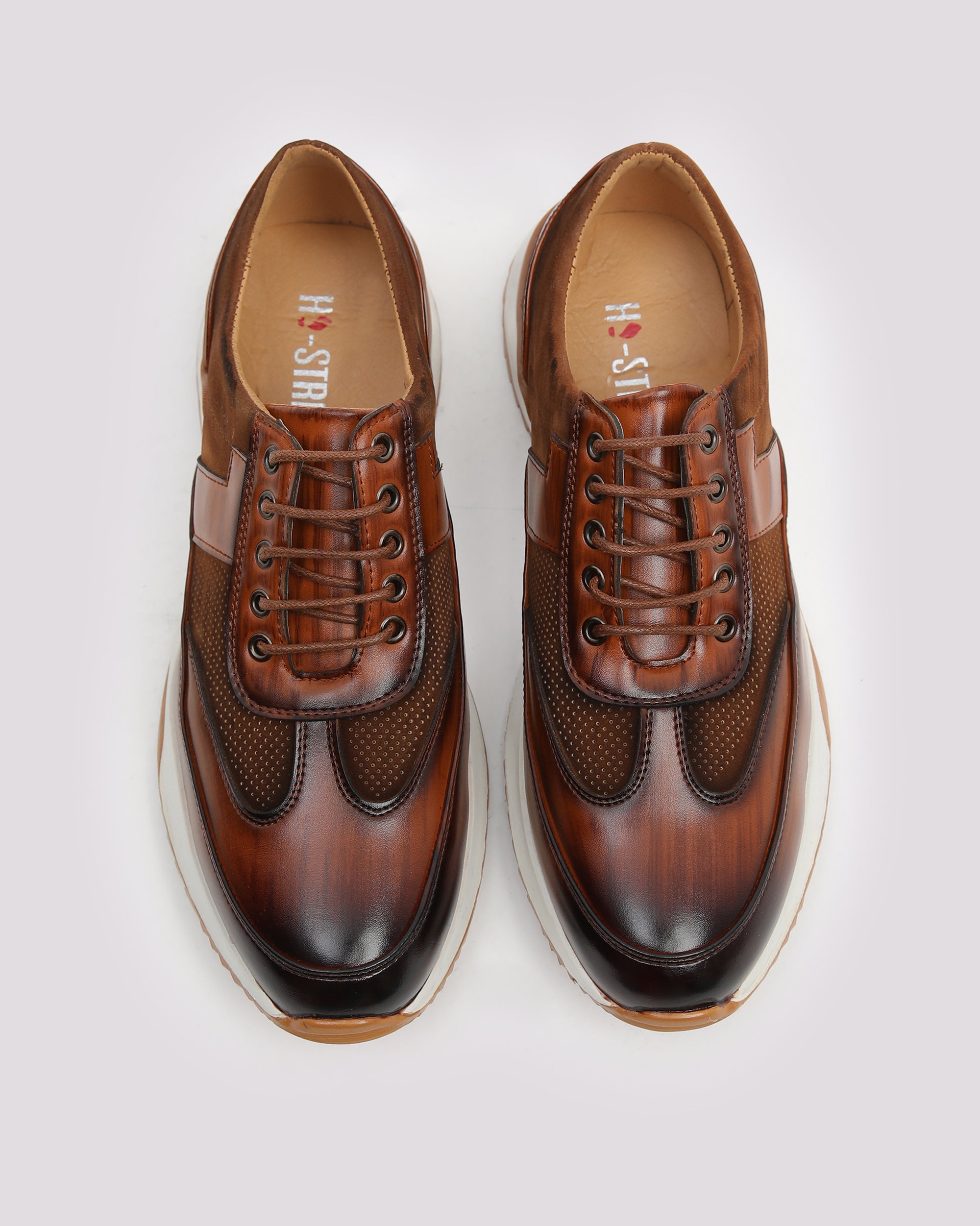 Brown Brush Up Retro Sneaker