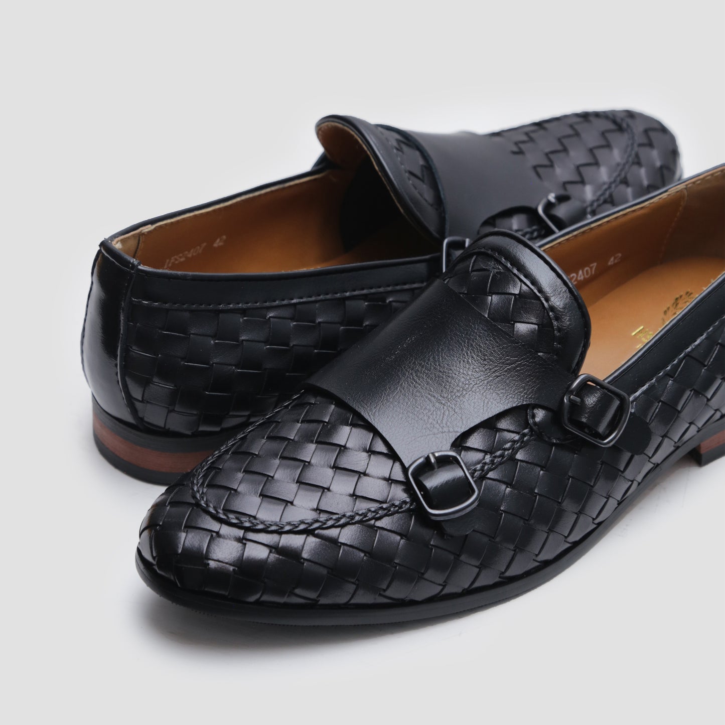 DOUBLE MONK BRAIDED SHOES