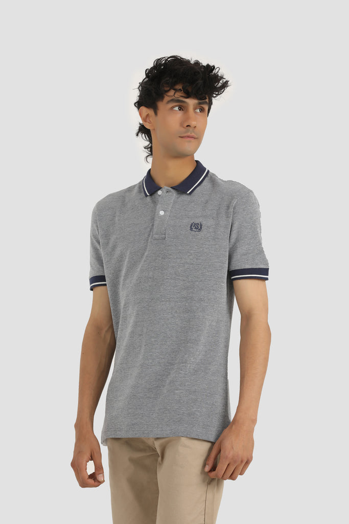 CONTRAST TIPPED POLO SHIRT