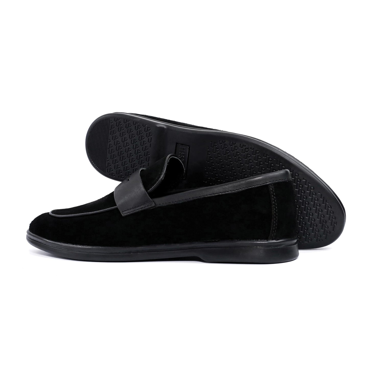 BLACK SUEDE LEATHER LOAFERS