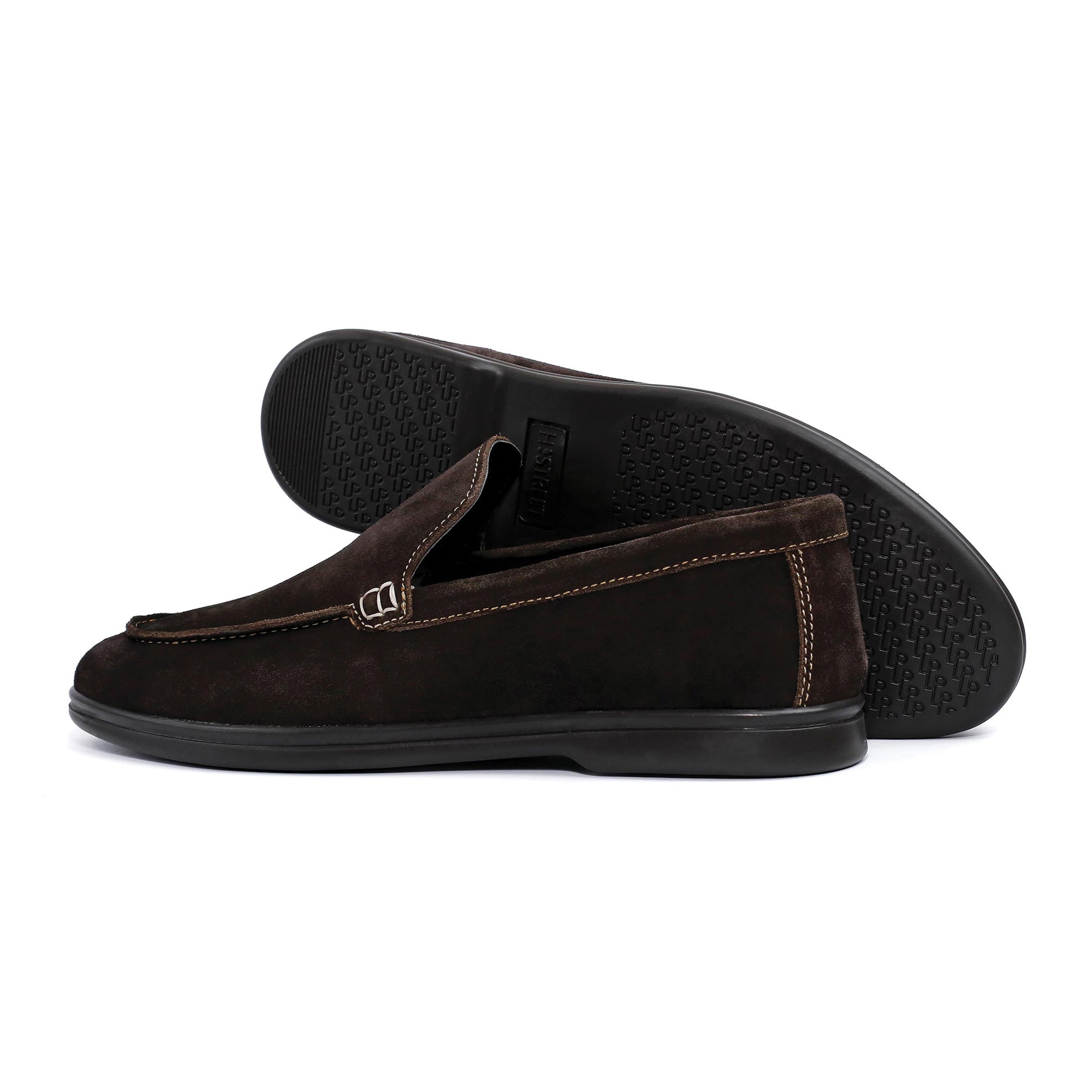 BROWN SUEDE OLD MONEY LOAFERS