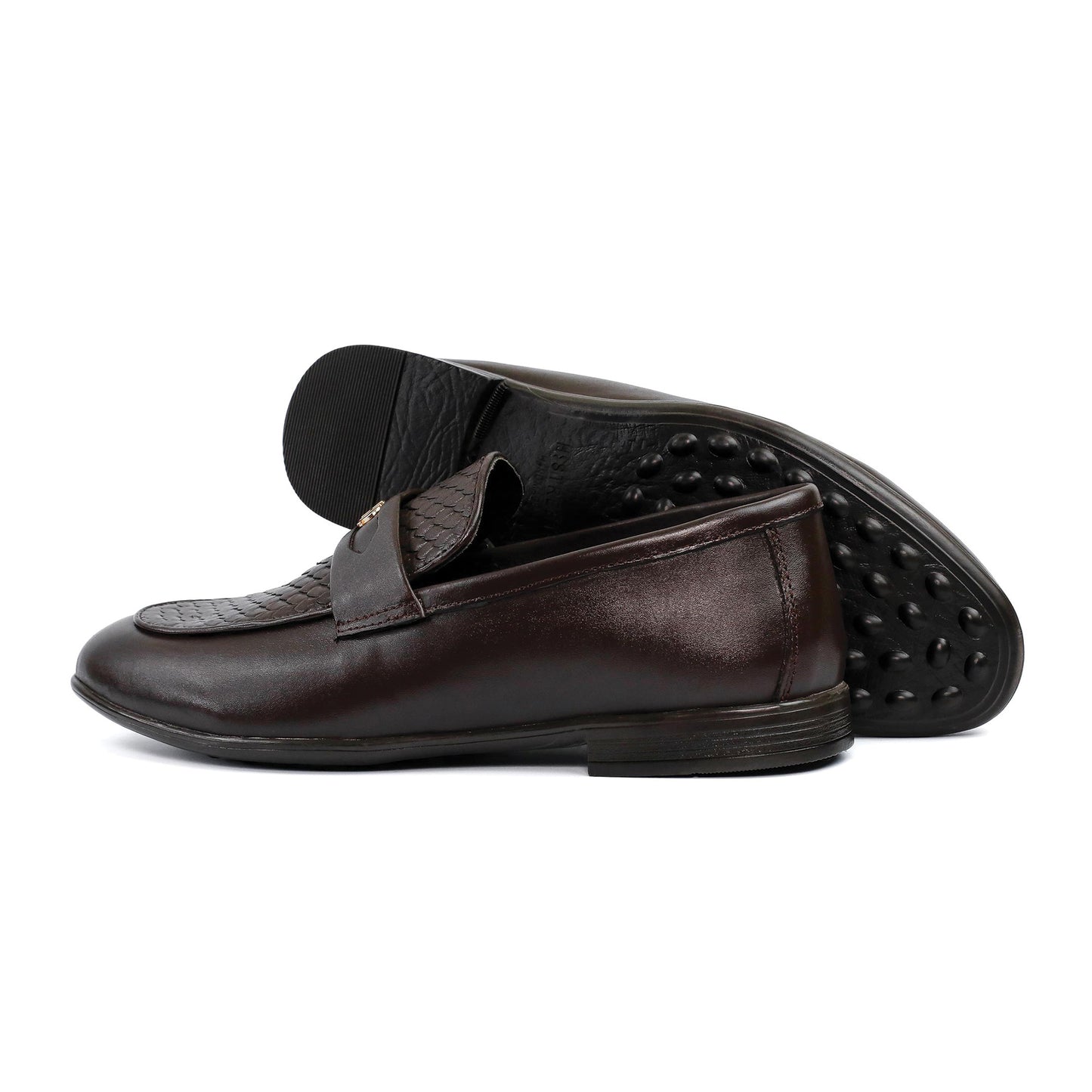 BROWN SPLIT LEATHER SHOES