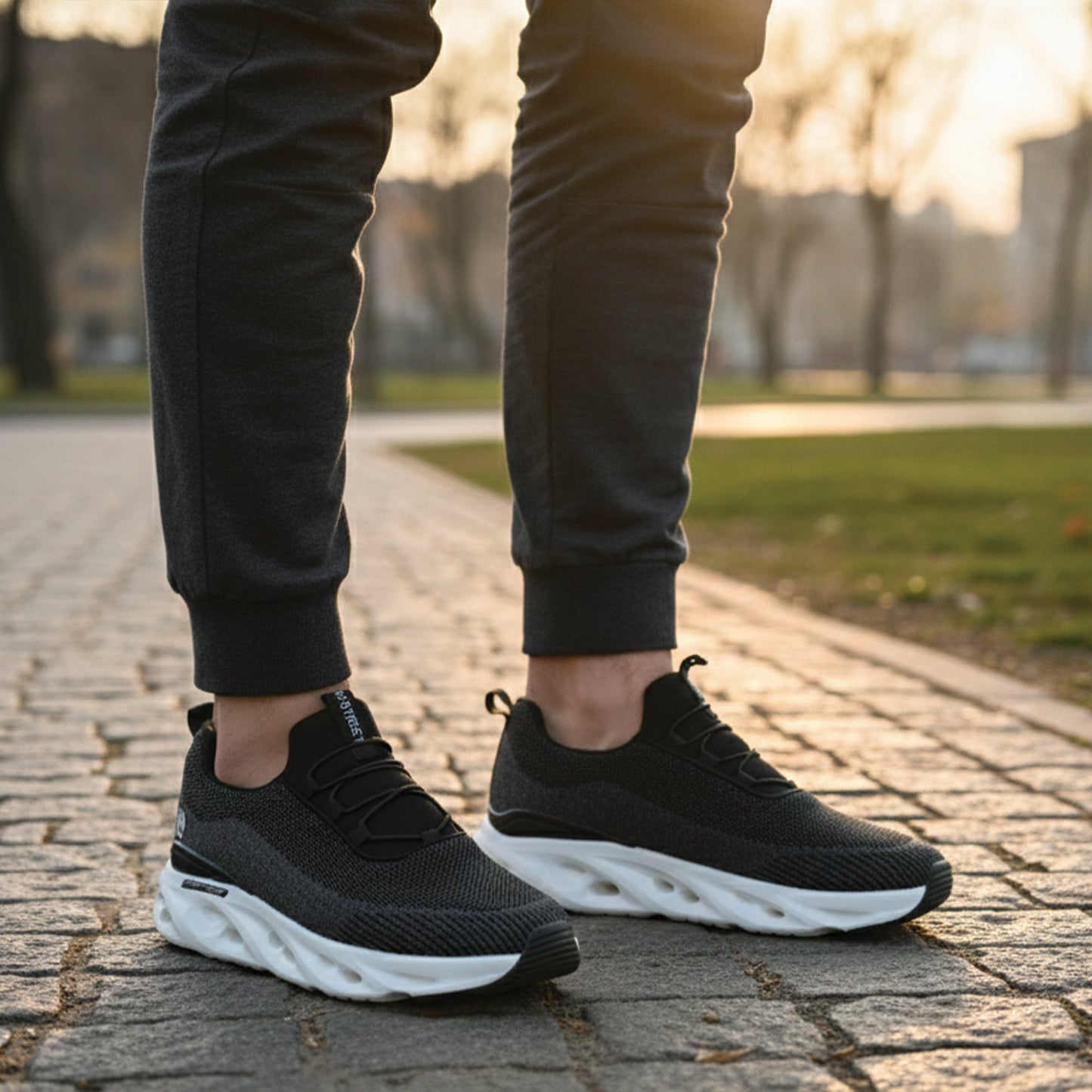 LACE UP STYLE SLIP IN SHOES