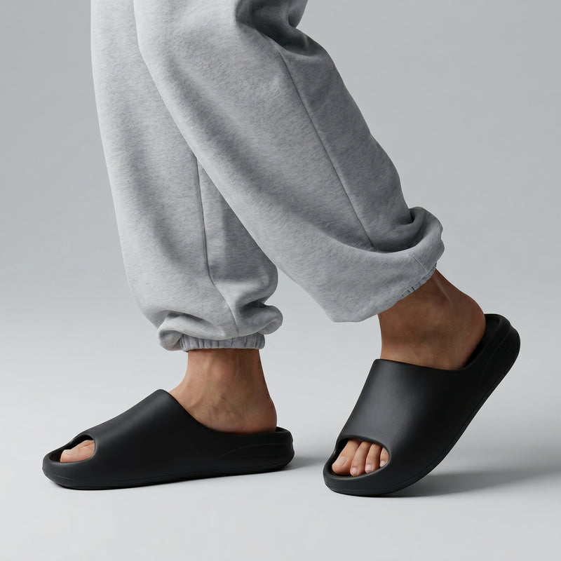 BLACK EVA SLIDES