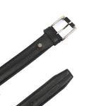 BLACK ANILINE LEATHER BELTT